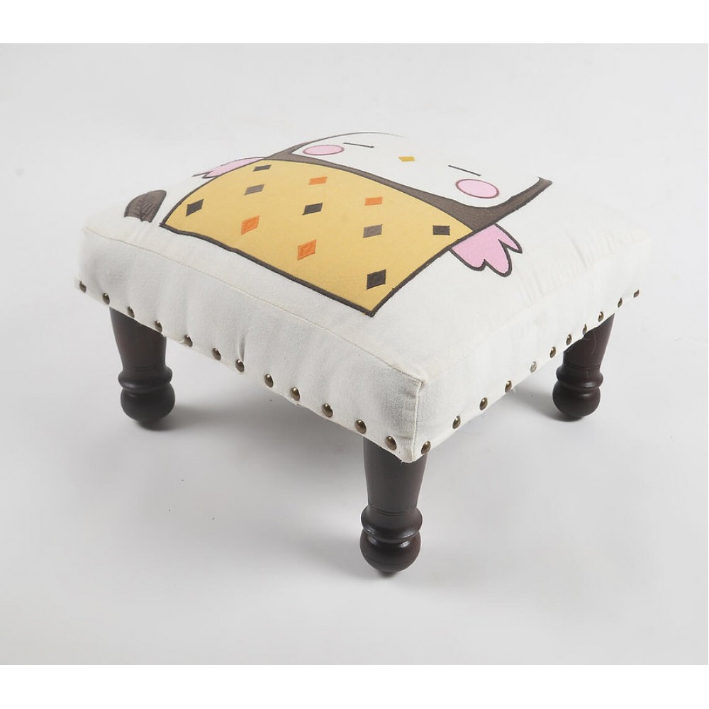 Hartsmede Baby Bird Embroidery Upholstered Stool