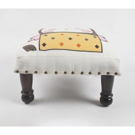 Hartsmede Baby Bird Embroidery Upholstered Stool