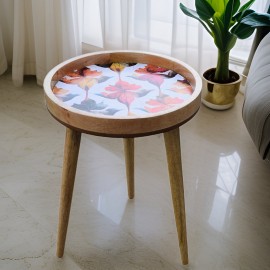 Handmade Side Table Mango Wood Detachable Legs Mirage