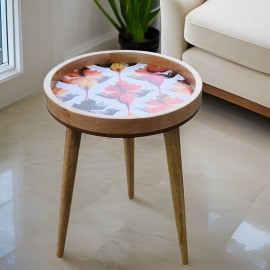 Handmade Side Table Mango Wood Detachable Legs Mirage