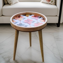 Handmade Side Table Mango Wood Detachable Legs Mirage