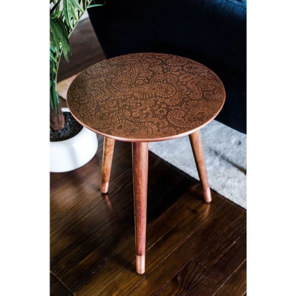 Vintage Side Table Copper